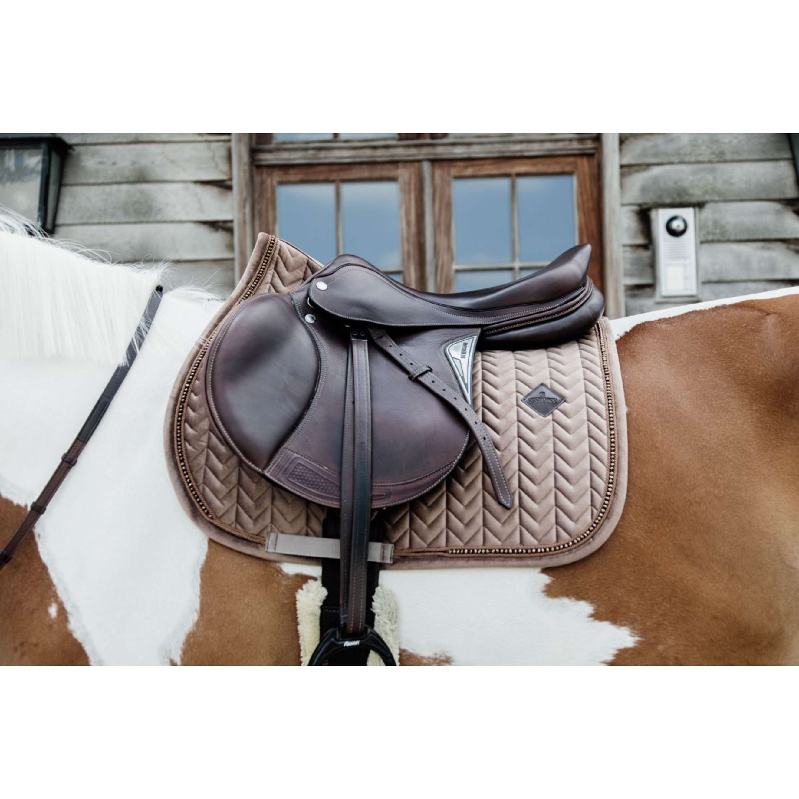 Kentucky Horsewear Sottosella Velvet Pearls Saltando Beige