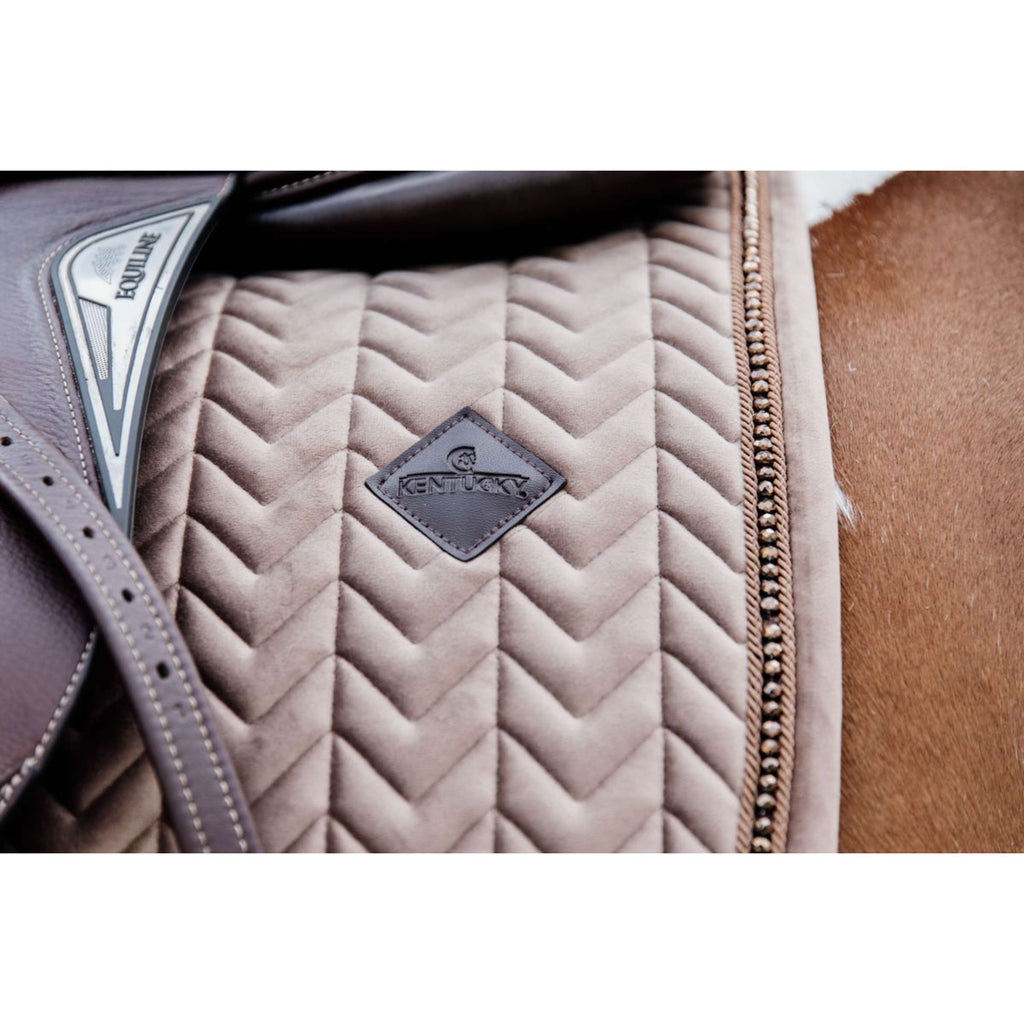 Kentucky Horsewear Sottosella Velvet Pearls Saltando Beige