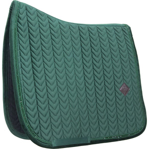 Kentucky Horsewear Sottosella Velvet Pearls Dressage Pine Green