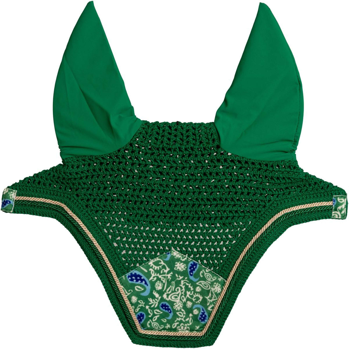 Kentucky Cuffietta Wellington Velvet Paisley Garden Verde/Blu marino