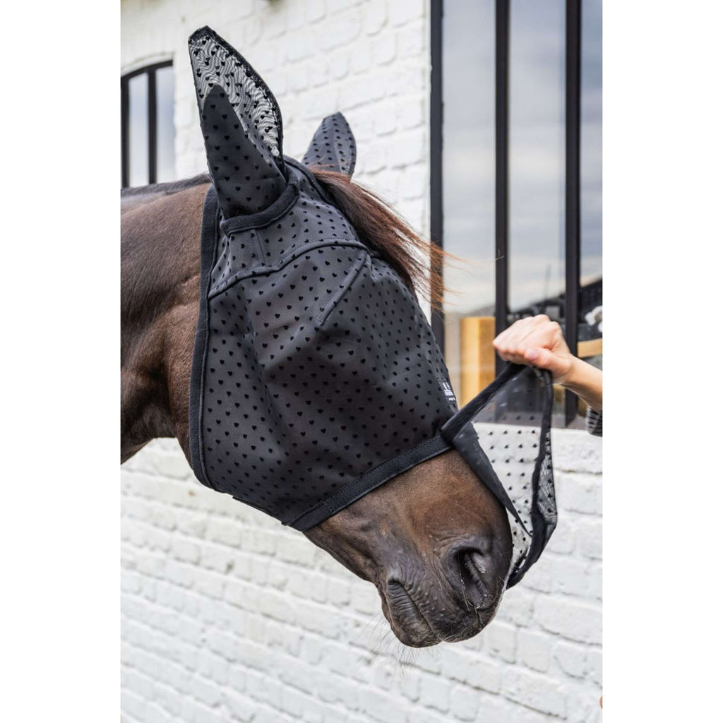 Kentucky Maschera per Mosche Heart con Orecchie e Naso Nero