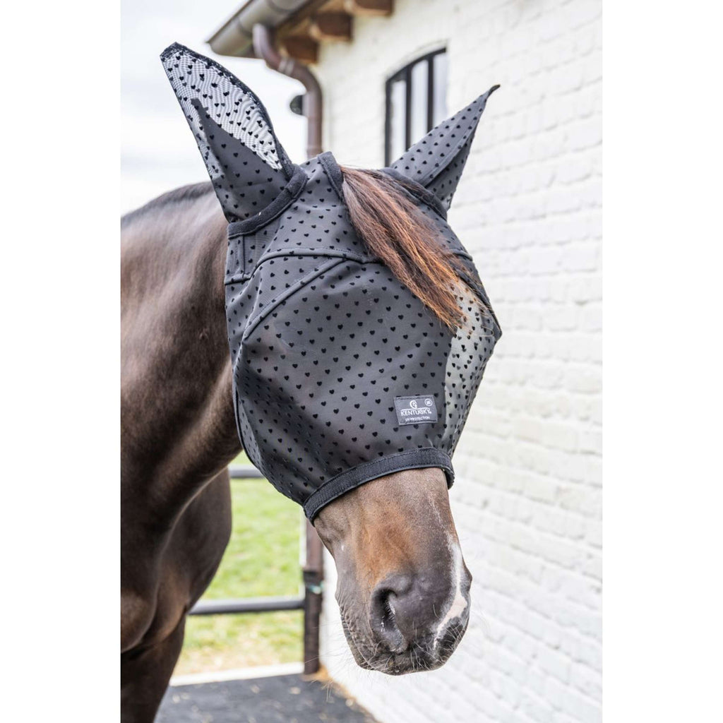 Kentucky Maschera per Mosche Heart con Orecchie e Naso Nero