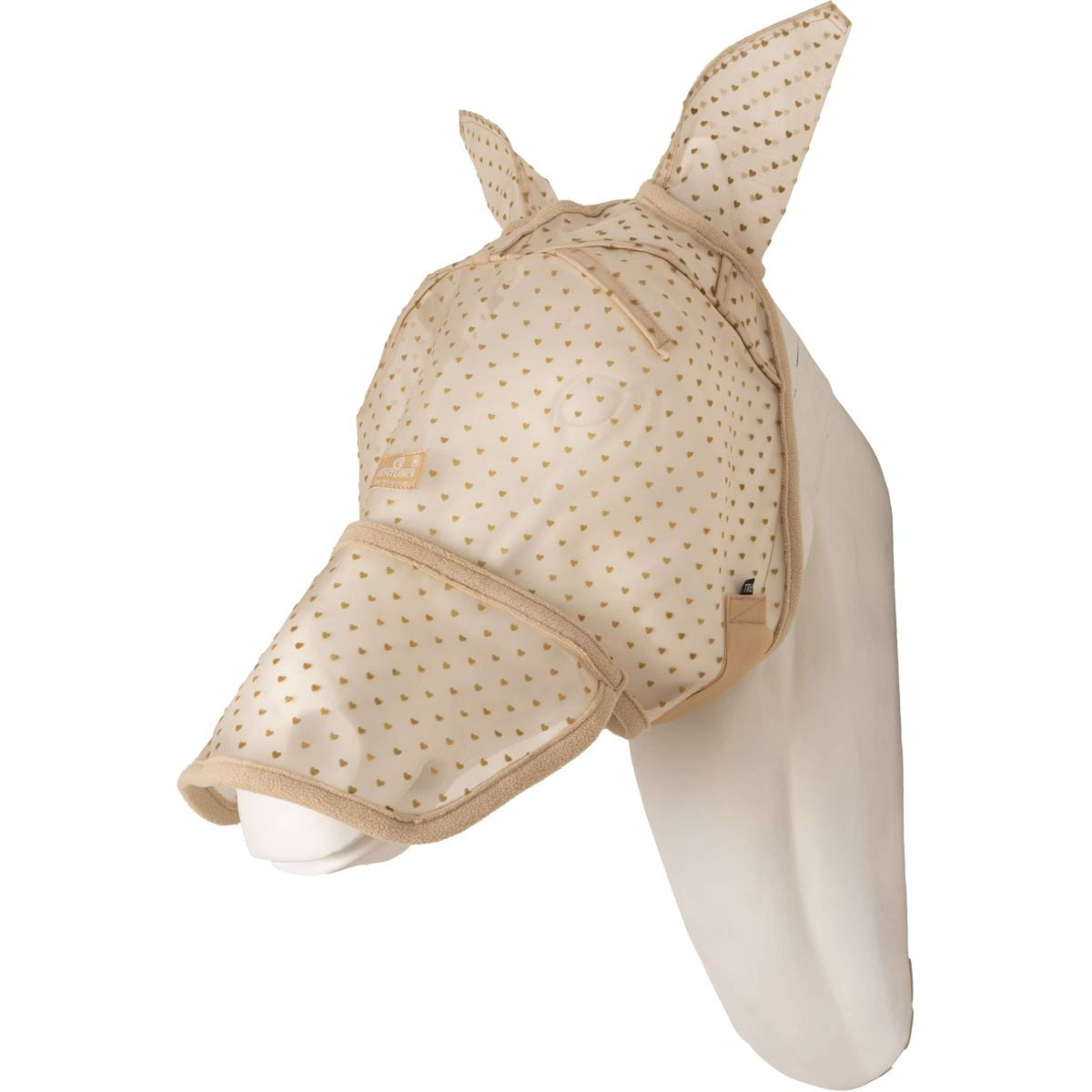 Kentucky Maschera per Mosche Heart con Orecchie e Naso Beige
