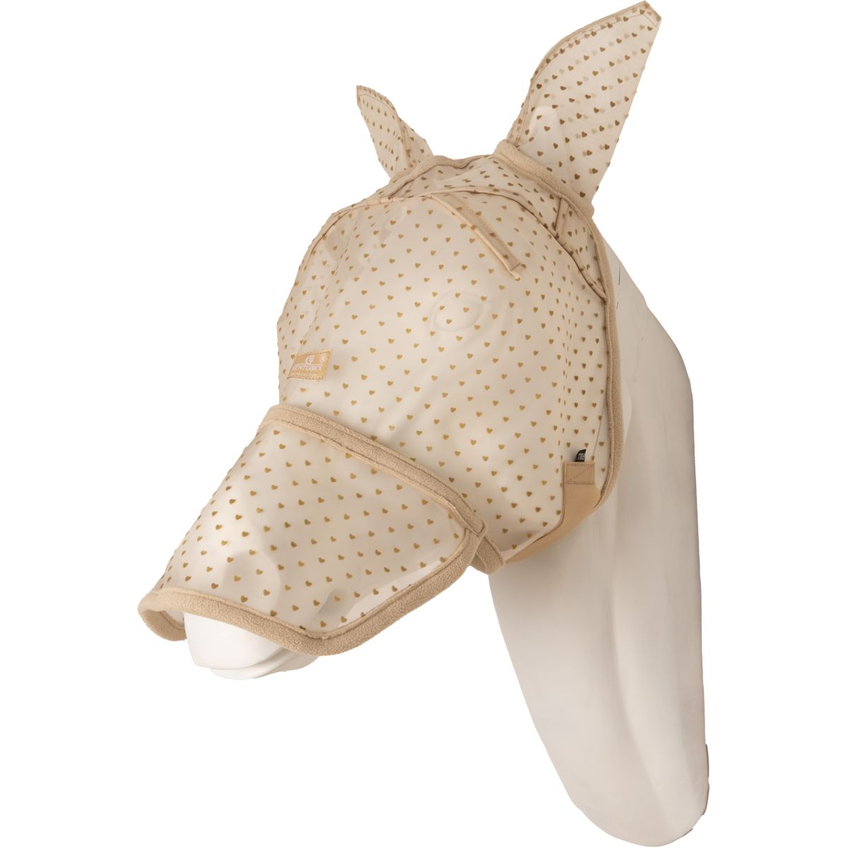 Kentucky Maschera per Mosche Heart con Orecchie e Naso Beige