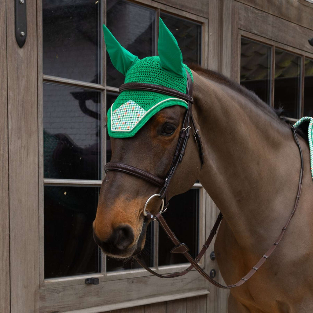 Kentucky Cuffietta Wellington Velvet Pied De Poule Verde chiaro