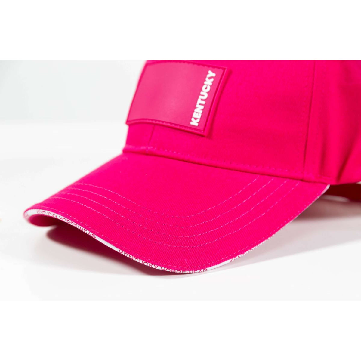 Kentucky Horsewear Cappello Rubber Logo Rosa