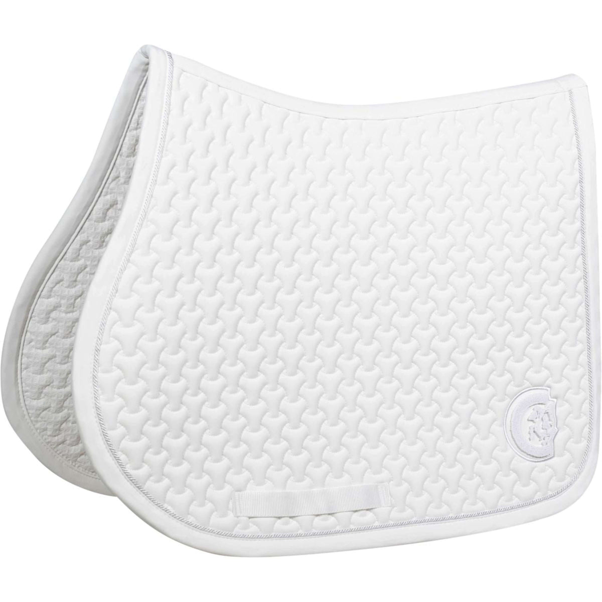 Kentucky Horsewear Sottosella Plaited Logo Springen Bianco