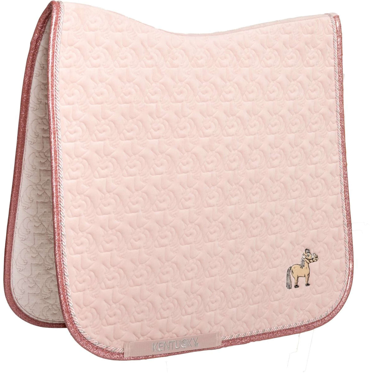 Kentucky Horsewear Sottosella Unicorn Head Glitter Dressage Soft Rose
