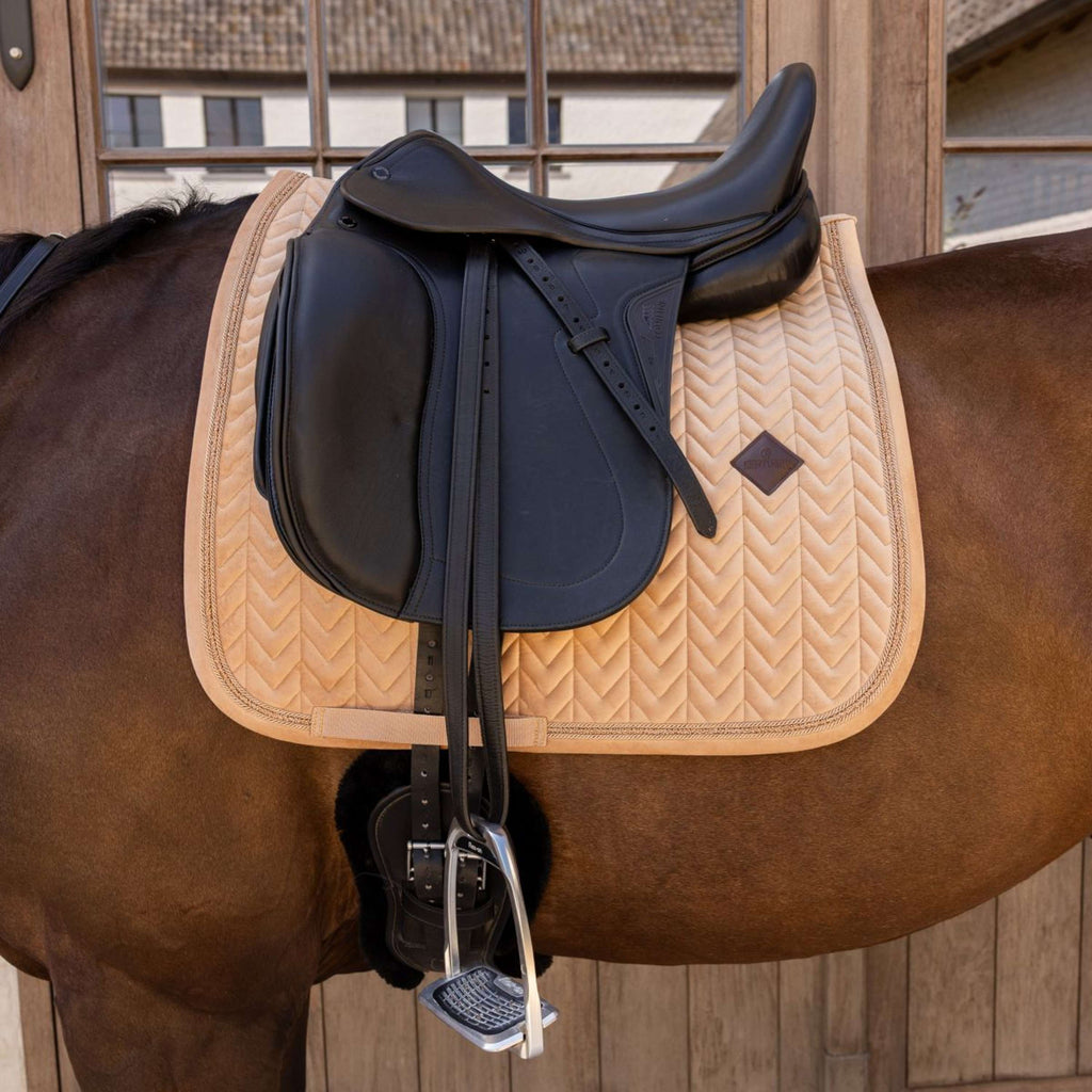 Kentucky Sottosella Velvet Mini Pearls Dressage Beige