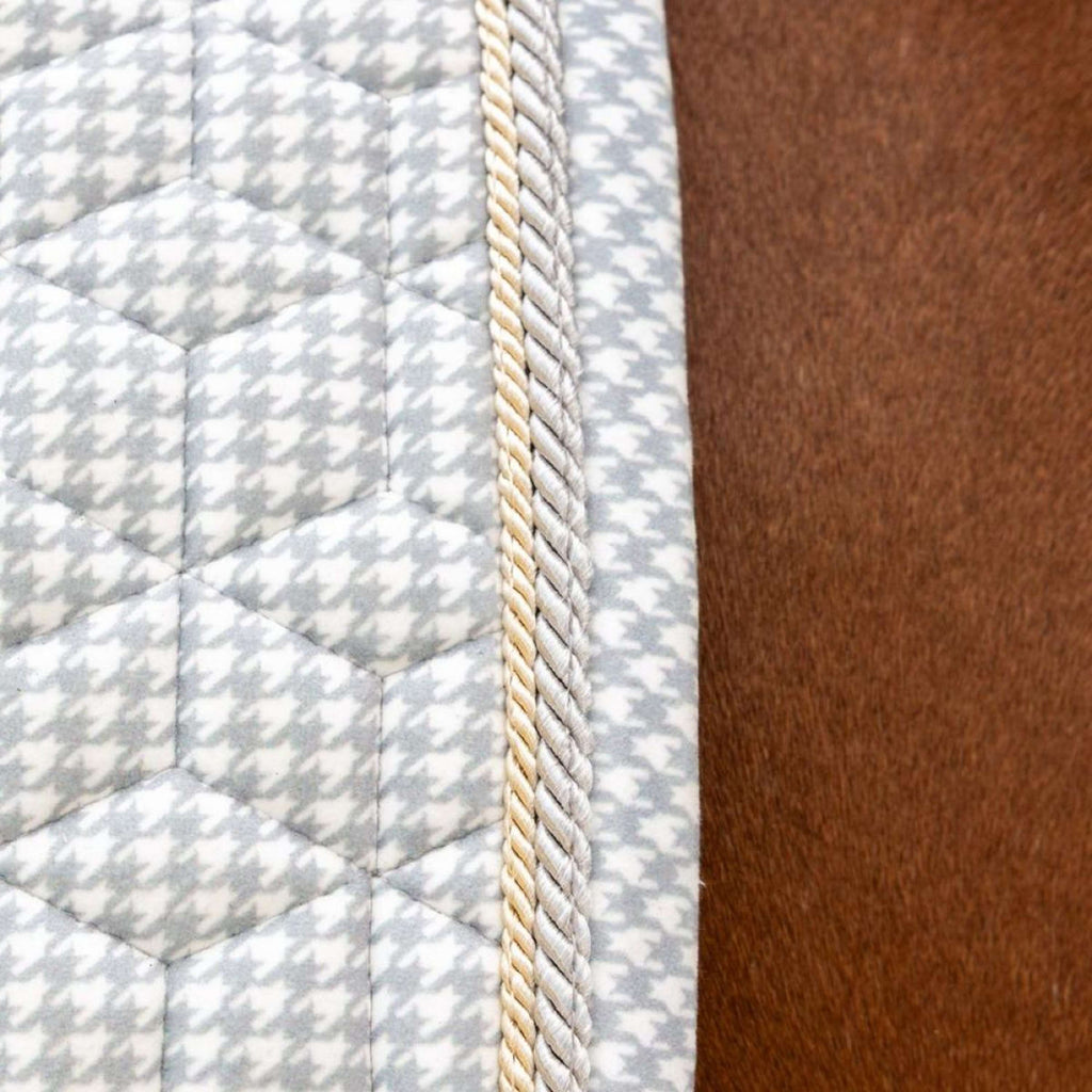 Kentucky Sottosella Velvet Pied de Poule saltando Grigio/Bianco