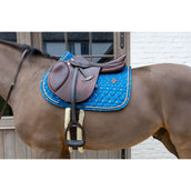 Kentucky Sottosella Velvet Horse Printing saltando Navy