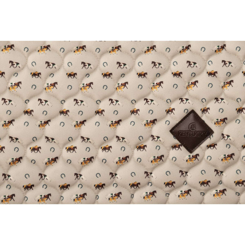 Kentucky Sottosella Velvet Horse Printing Beige