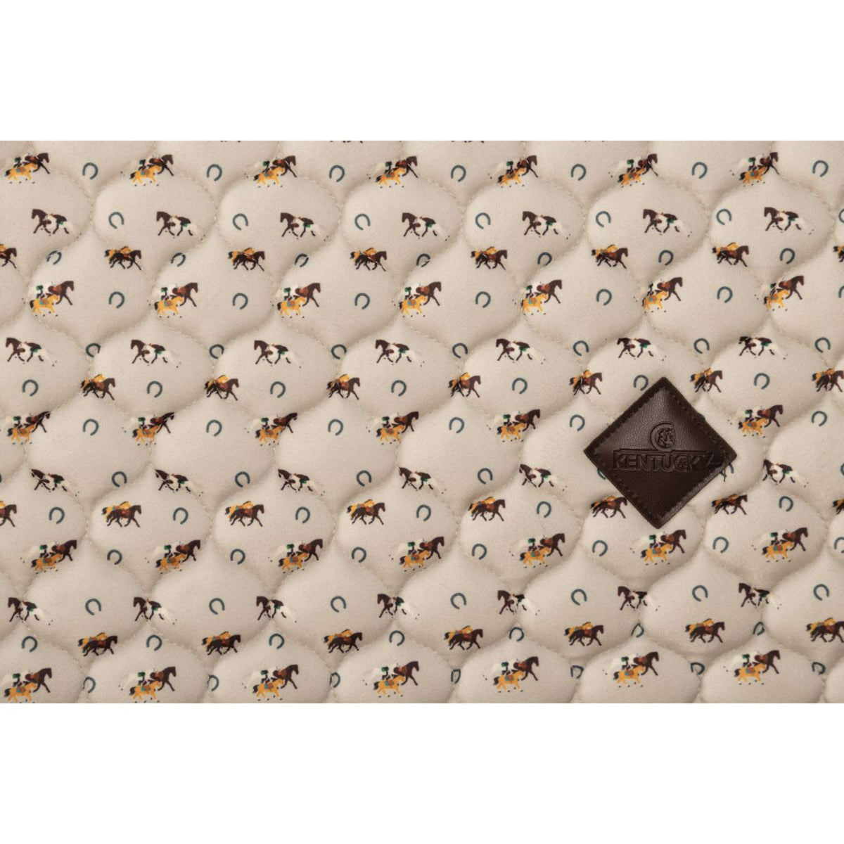 Kentucky Sottosella Velvet Horse Printing Beige