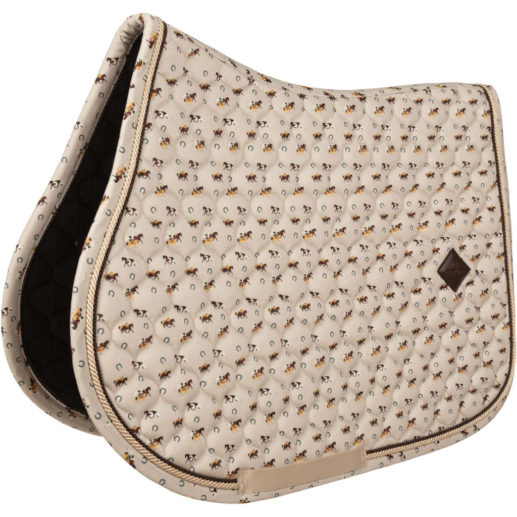 Kentucky Sottosella Velvet Horse Printing Beige