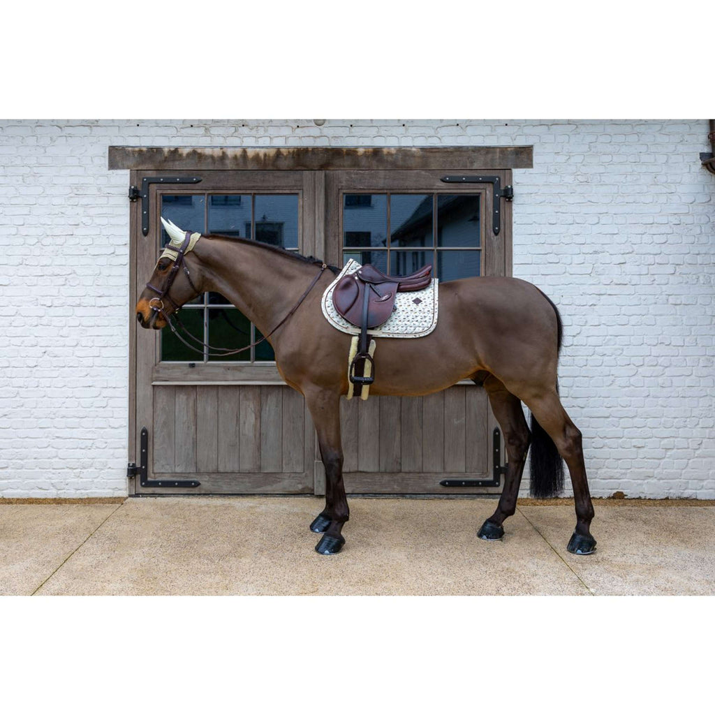 Kentucky Sottosella Velvet Horse Printing Beige