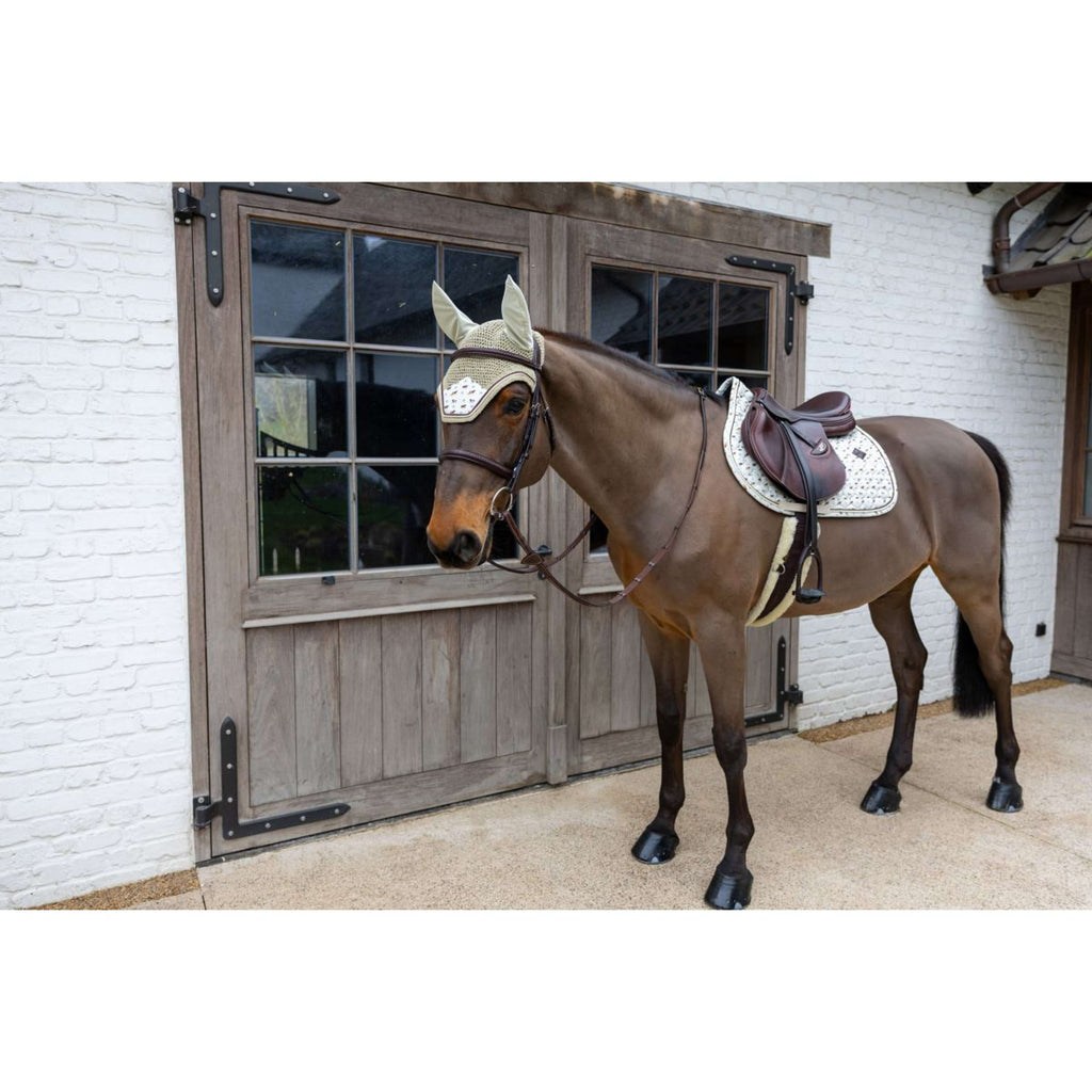 Kentucky Sottosella Velvet Horse Printing Beige