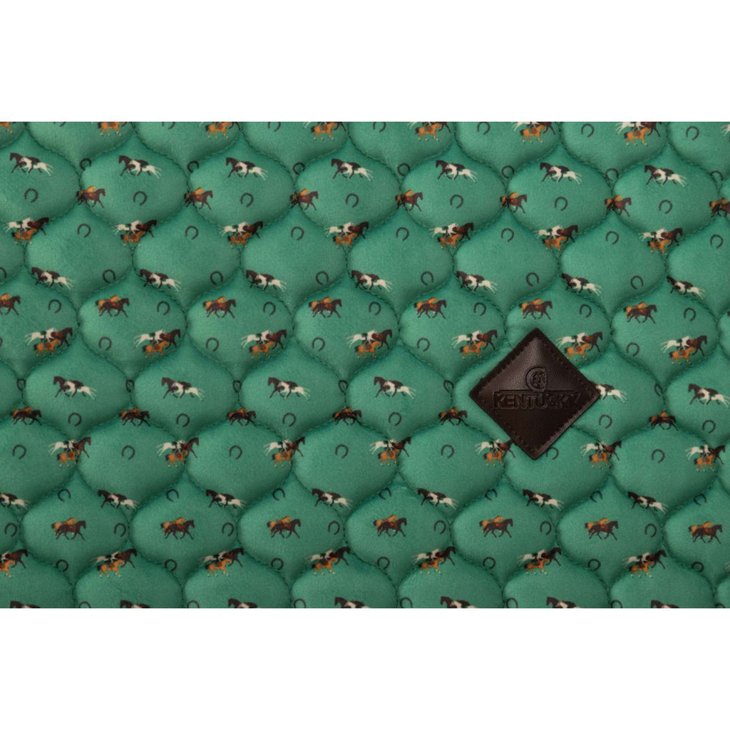 Kentucky Sottosella Velvet Horse Printing Verde