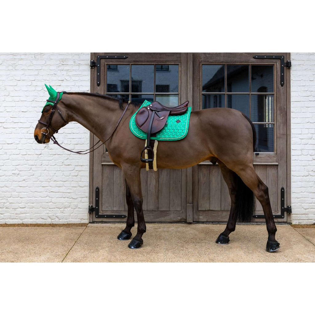 Kentucky Sottosella Velvet Horse Printing saltando Verde