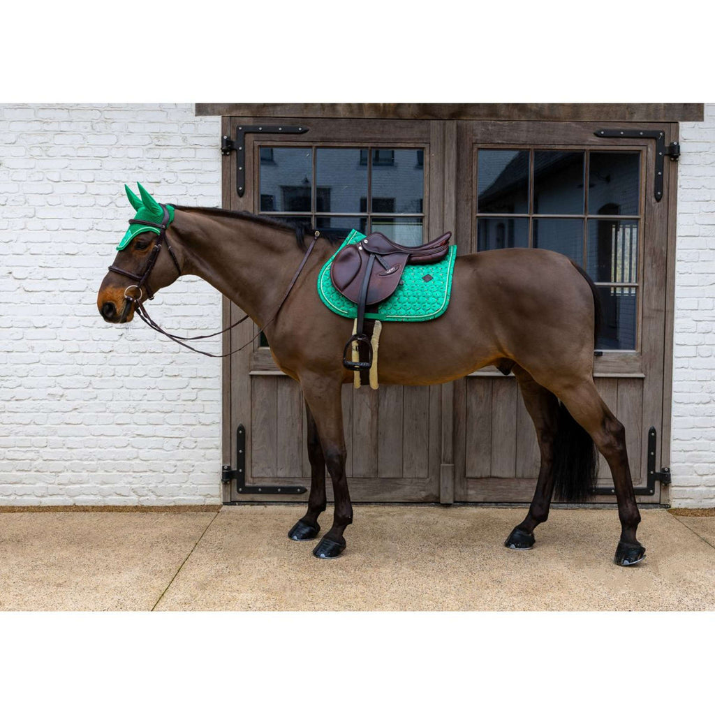 Kentucky Sottosella Velvet Horse Printing saltando Verde