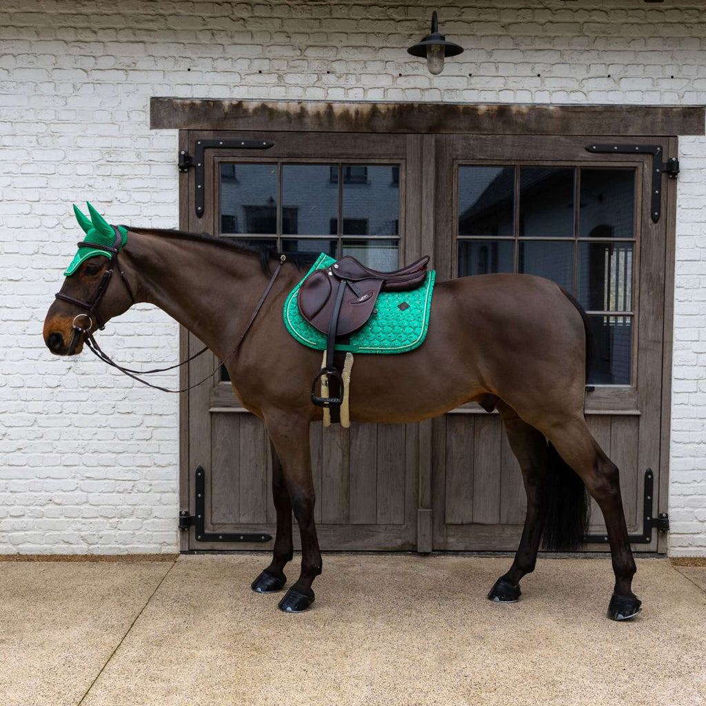 Kentucky Sottosella Velvet Horse Printing saltando Verde