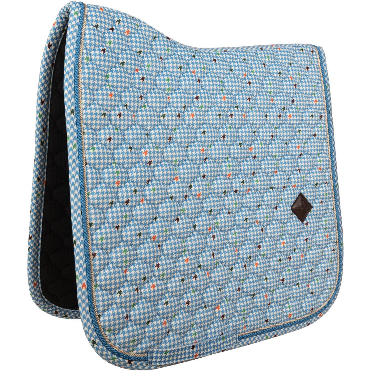 Kentucky Sottosella Velvet Pied De Poule Dressage Navy