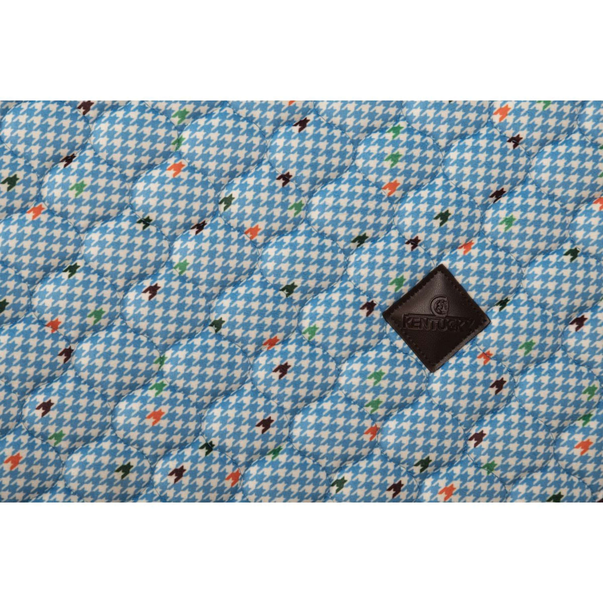 Kentucky Sottosella Velvet Pied De Poule Dressage Navy