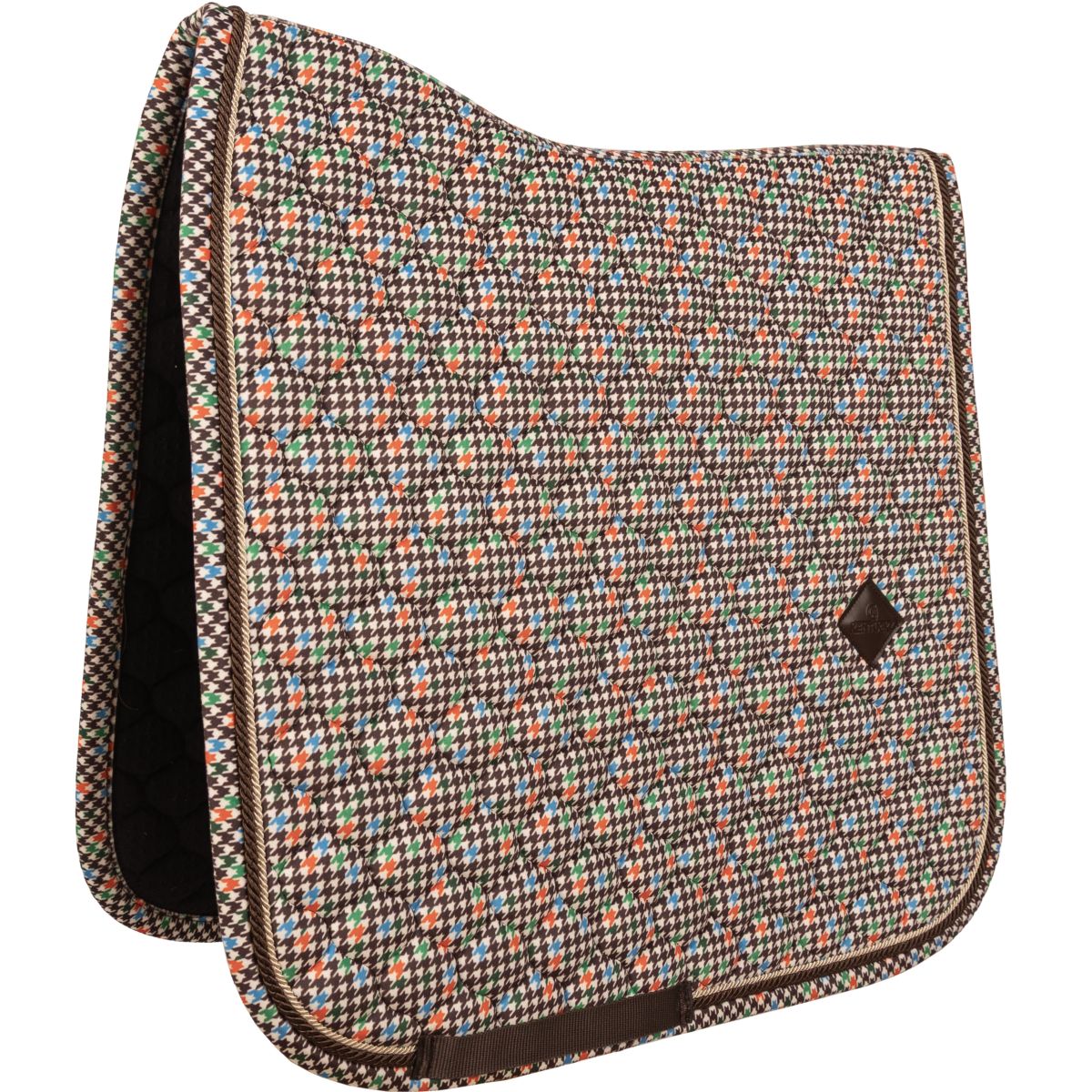 Kentucky Sottosella Velvet Pied De Poule Dressage Marrone