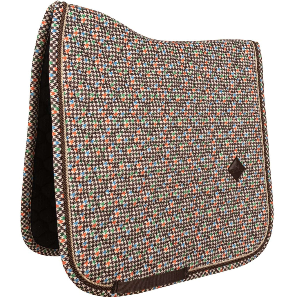 Kentucky Sottosella Velvet Pied De Poule Dressage Marrone