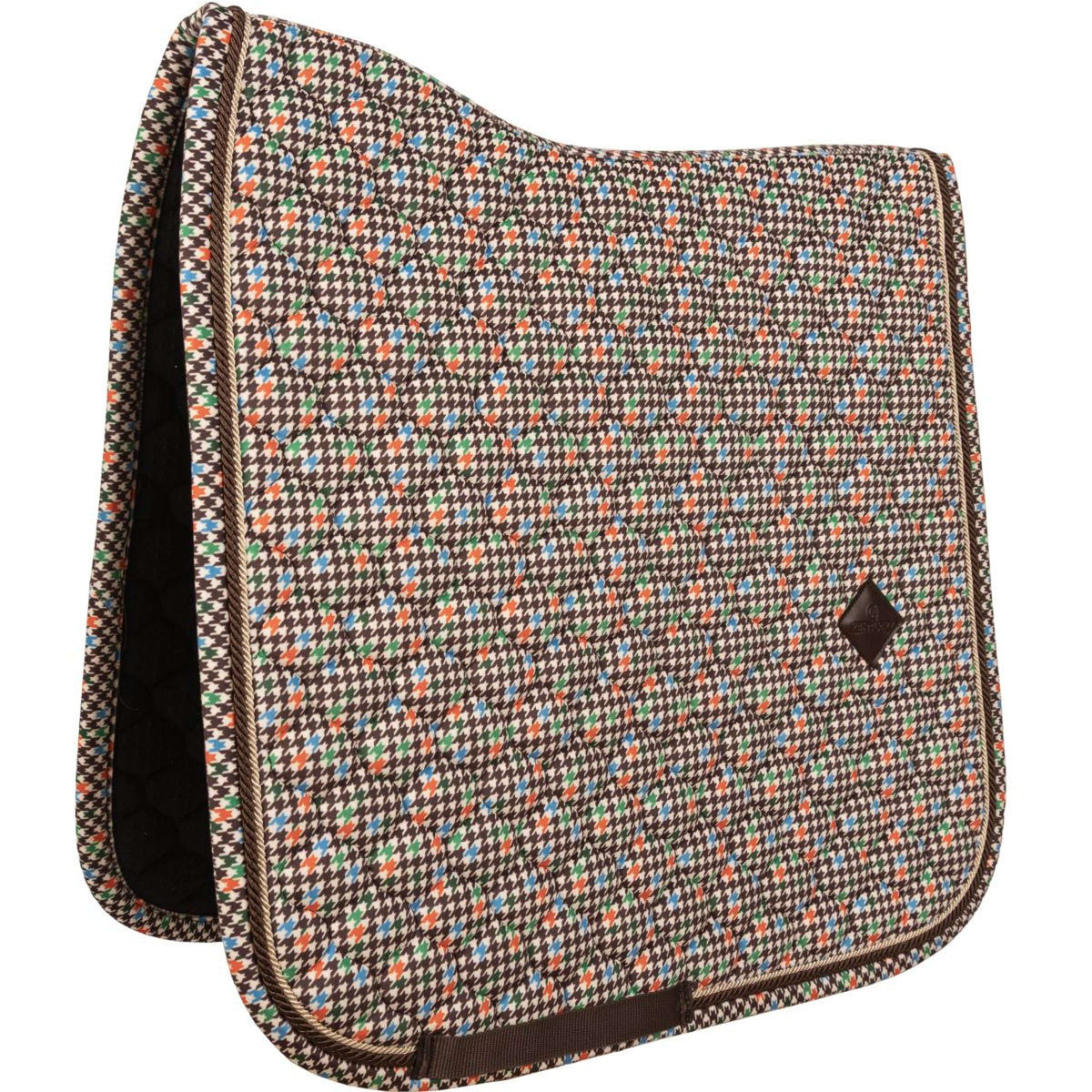 Kentucky Sottosella Velvet Pied De Poule Dressage Marrone