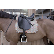 Kentucky Sottosella Velvet Pied De Poule Dressage Marrone