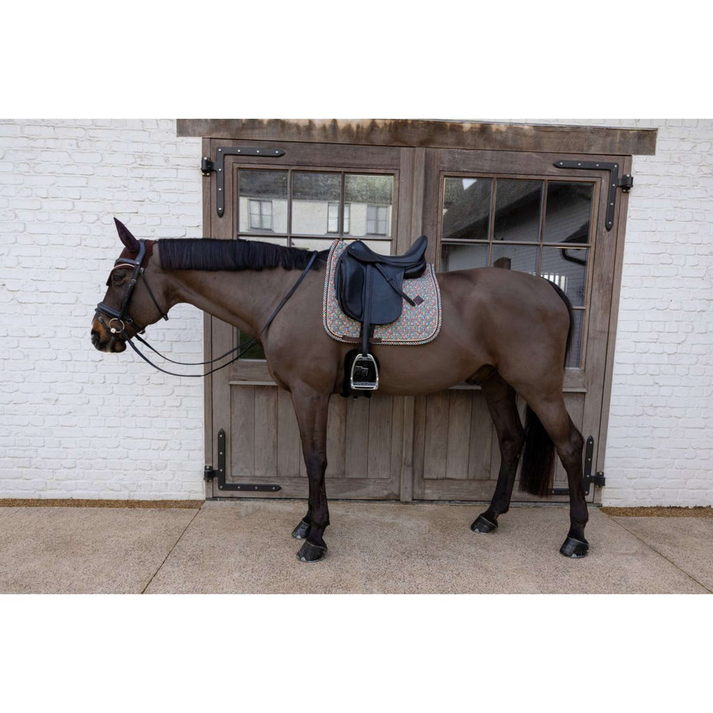 Kentucky Sottosella Velvet Pied De Poule Dressage Marrone