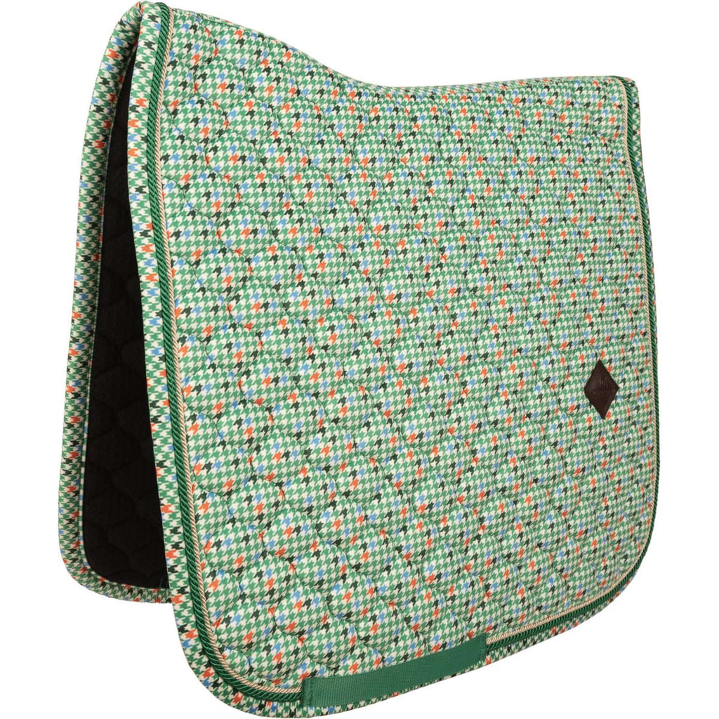 Kentucky Sottosella Velvet Pied De Poule Dressage Verde chiaro