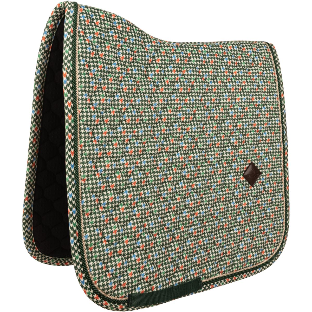 Kentucky Sottosella Velvet Pied De Poule Dressage Verde scuro