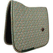 Kentucky Sottosella Velvet Pied De Poule Dressage Verde scuro