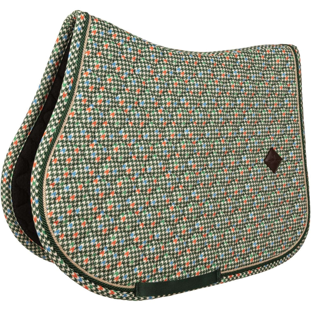 Kentucky Sottosella Velvet Pied De Poule Verde scuro