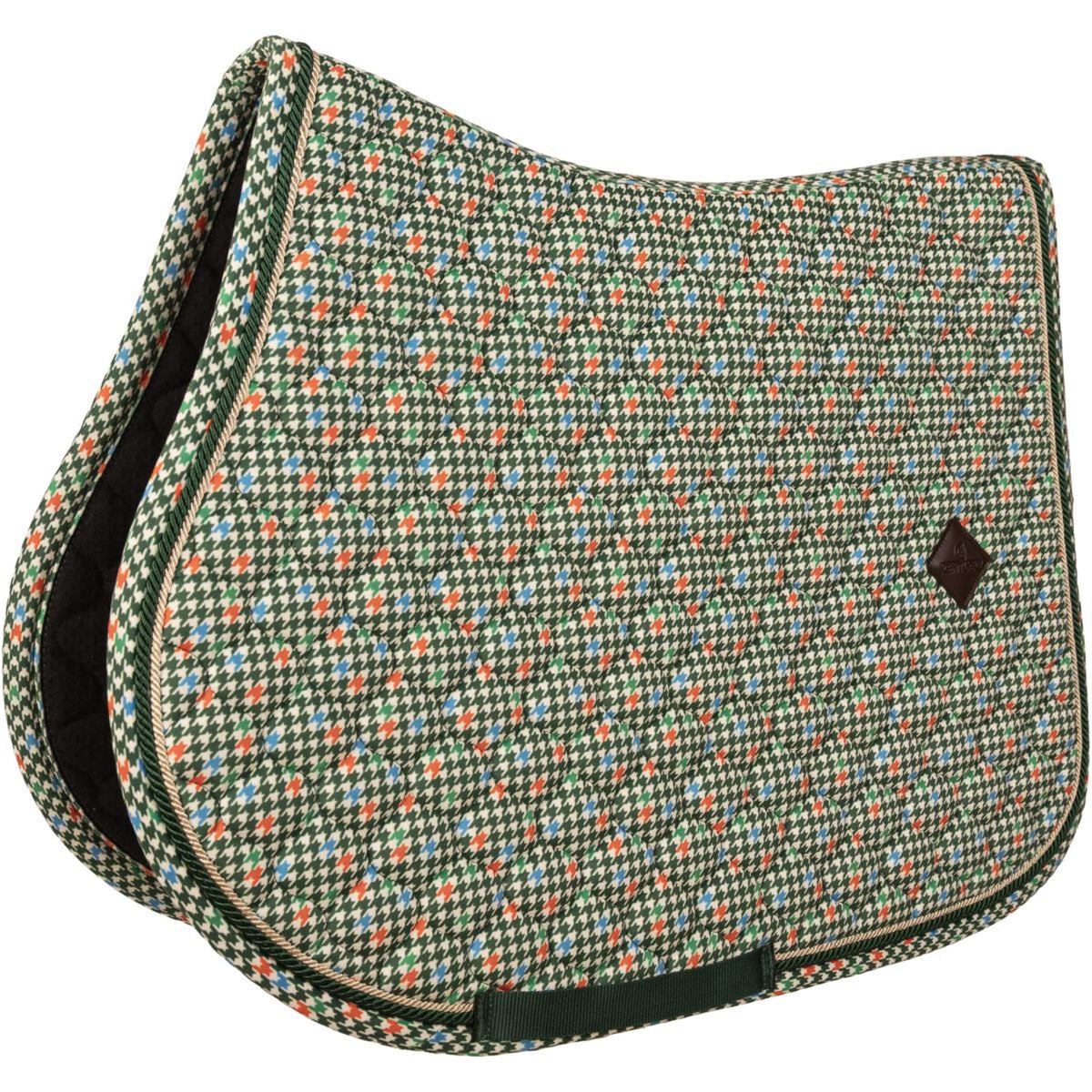 Kentucky Sottosella Velvet Pied De Poule saltando Verde scuro