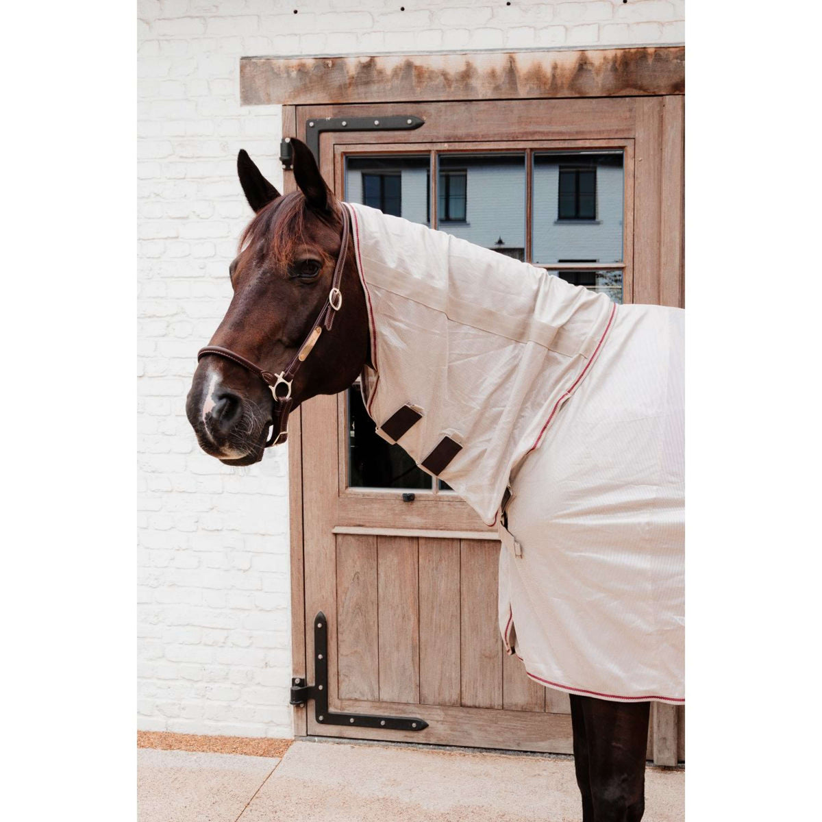 Kentucky Coperta Antimosche Comfort Mesh Classic with Neck & Belly Cover Beige/Bordeaux