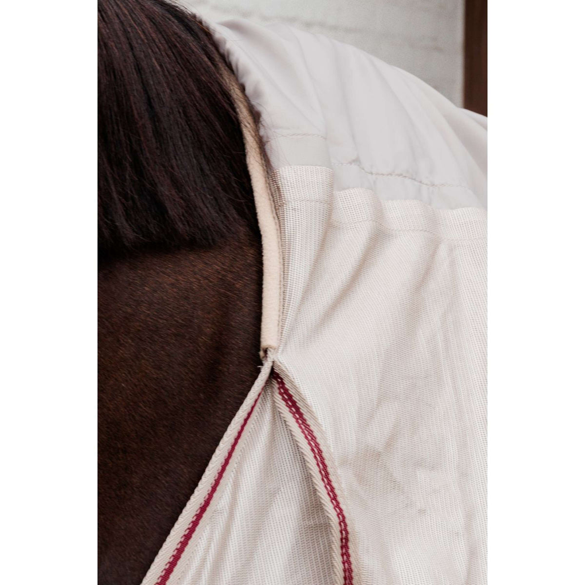 Kentucky Coperta Antimosche Comfort Mesh Classic with Neck & Belly Cover Beige/Bordeaux