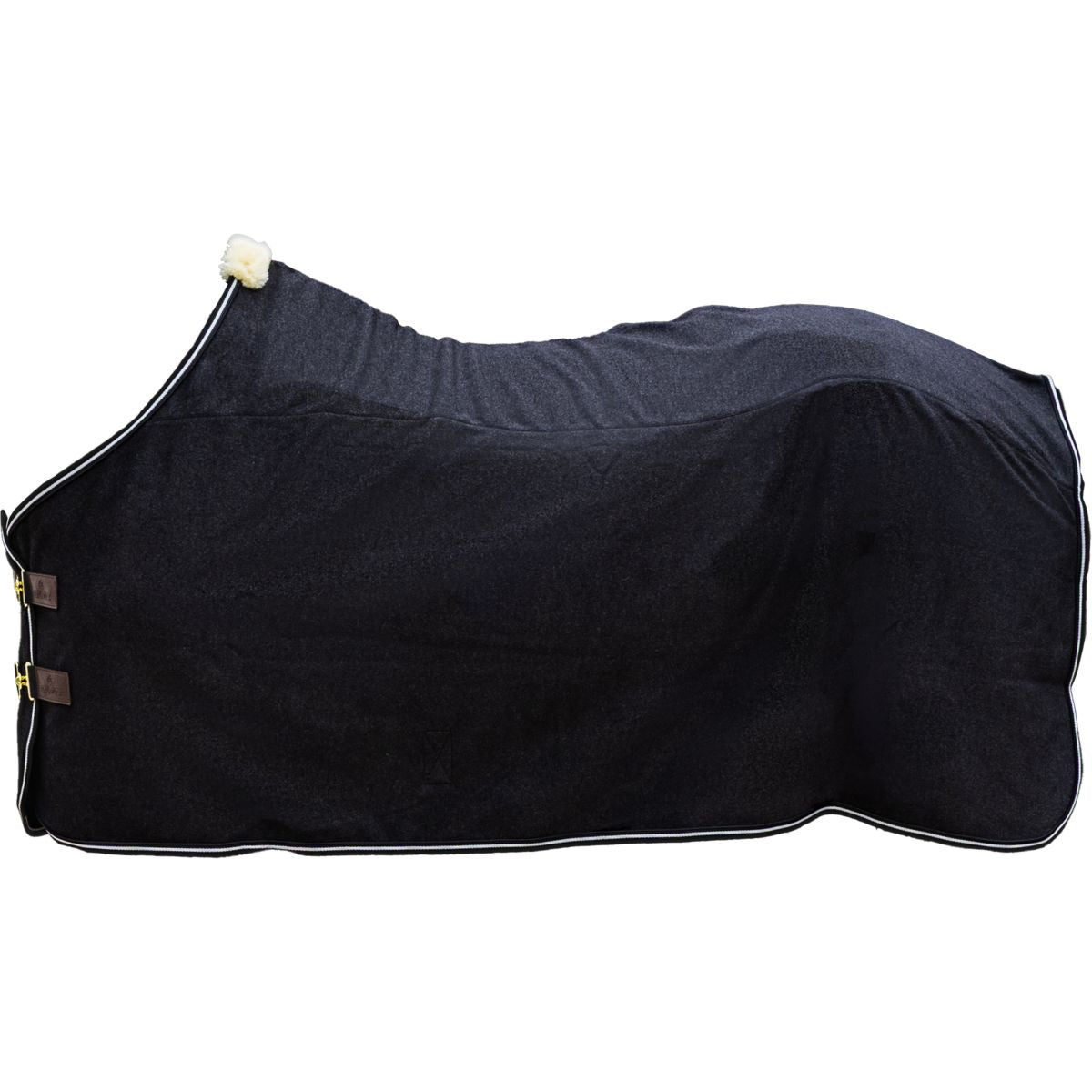 Kentucky Coperta in Pile Heavy Melange Nero