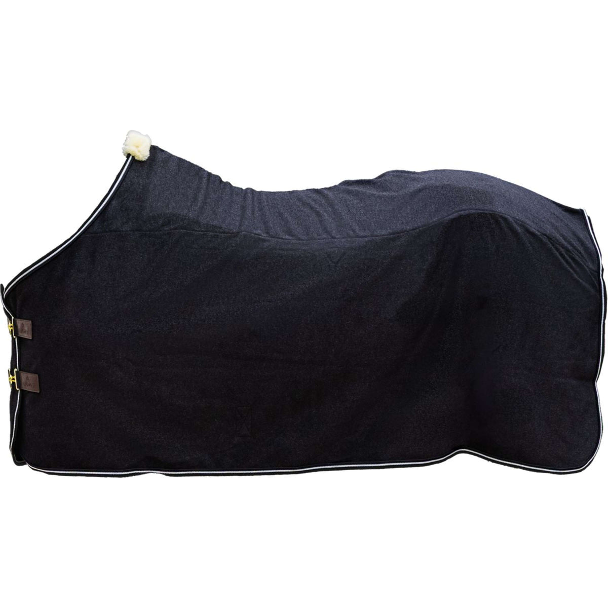 Kentucky Coperta in Pile Heavy Melange Nero