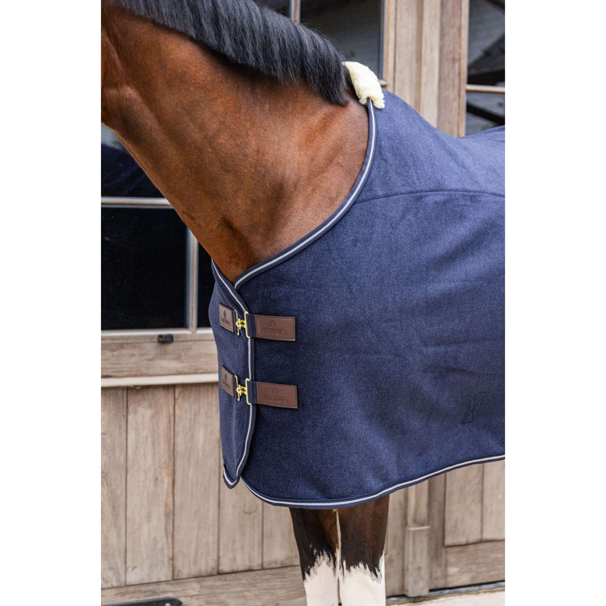 Kentucky Coperta in Pile Heavy Melange Navy