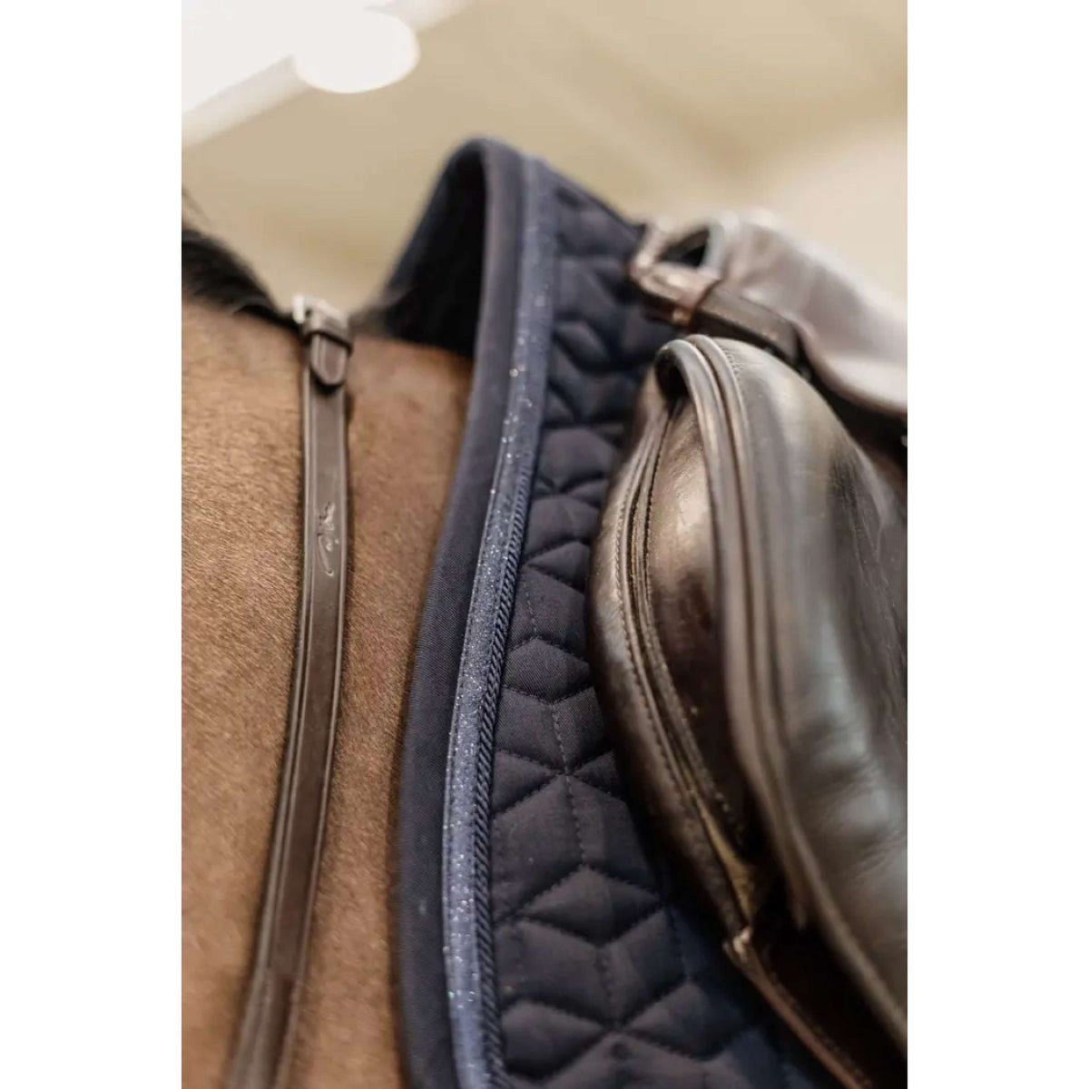 Kentucky Horsewear Sottosella Salto con la corda glitterata Navy
