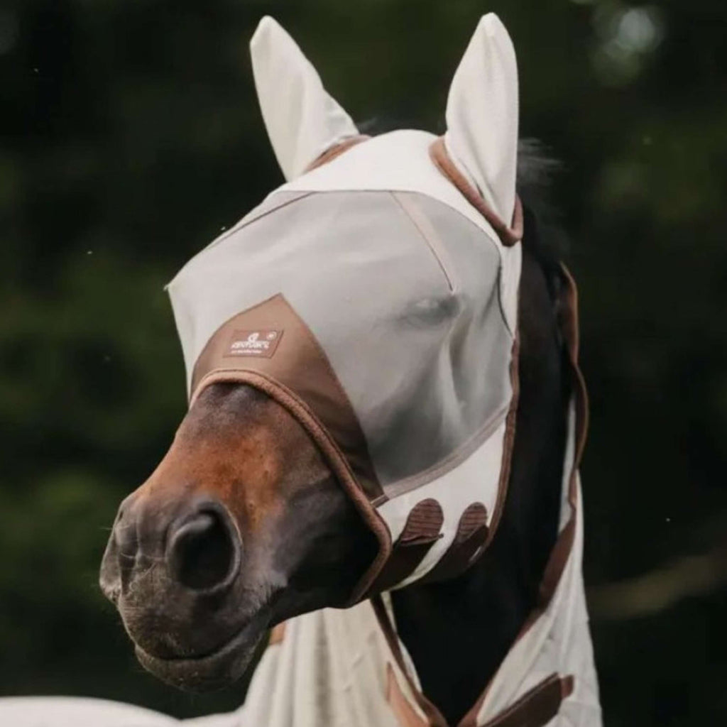 Kentucky Horsewear Maschera per Mosche Classic Argento