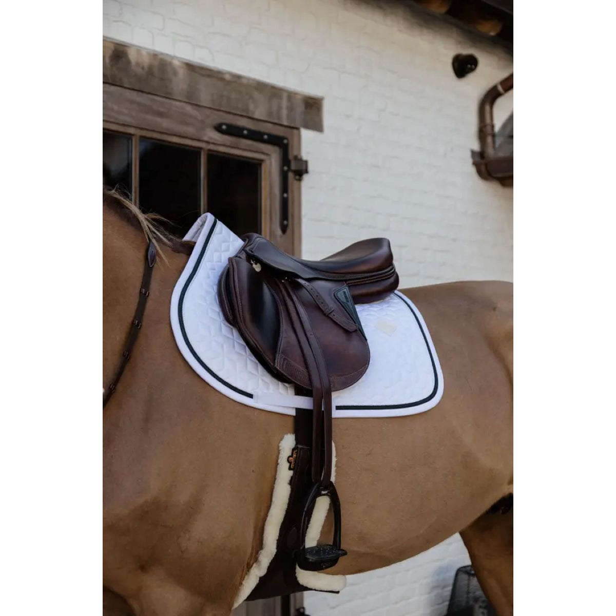 Kentucky Horsewear Sottosella Glitter Rope Springen Bianco/Nero