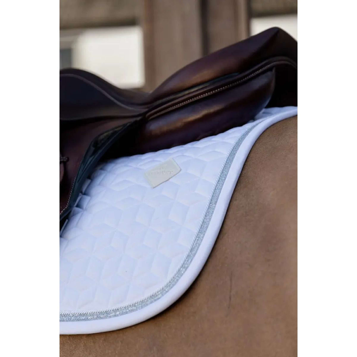 Kentucky Horsewear Sottosella Glitter Rope Springen Bianco/Bianco