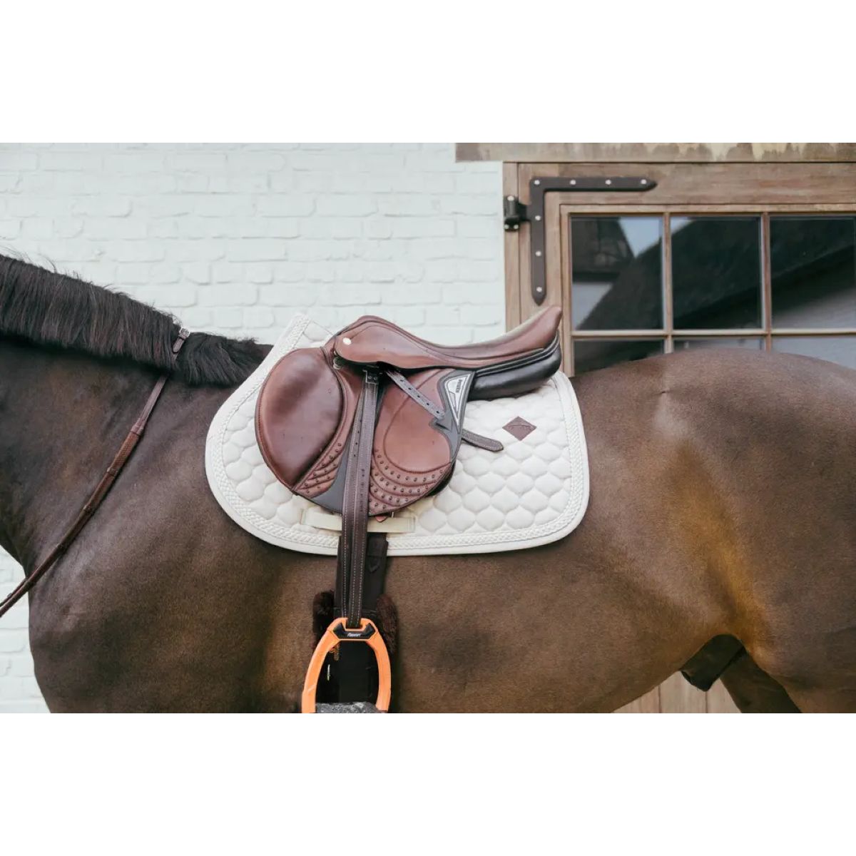 Kentucky Horsewear Sottosella Plaited Springen Beige
