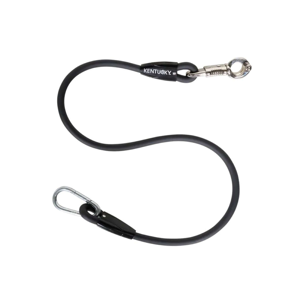Kentucky Horsewear Corda di fissaggio Silicone Nero