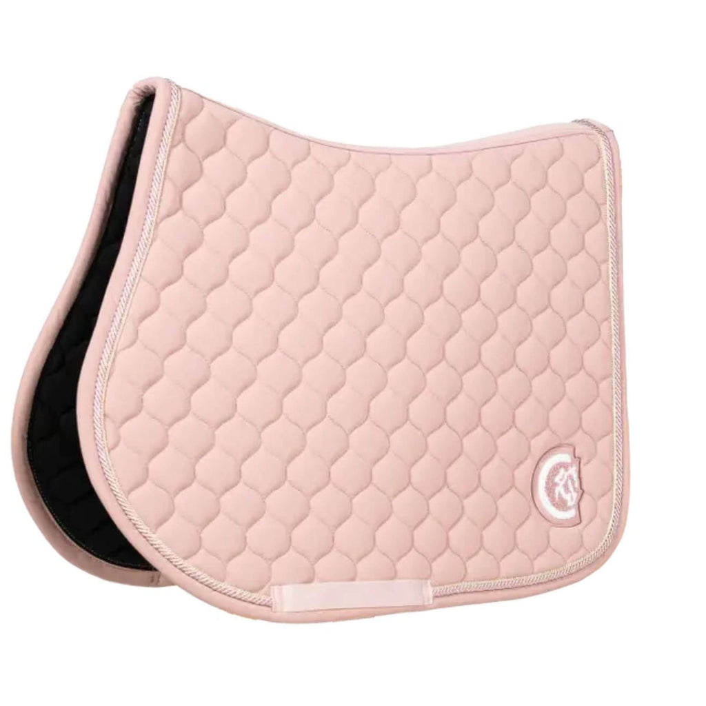 Kentucky Horsewear Sottosella Onion Quilt 3D Logo Saltando Rosa antico