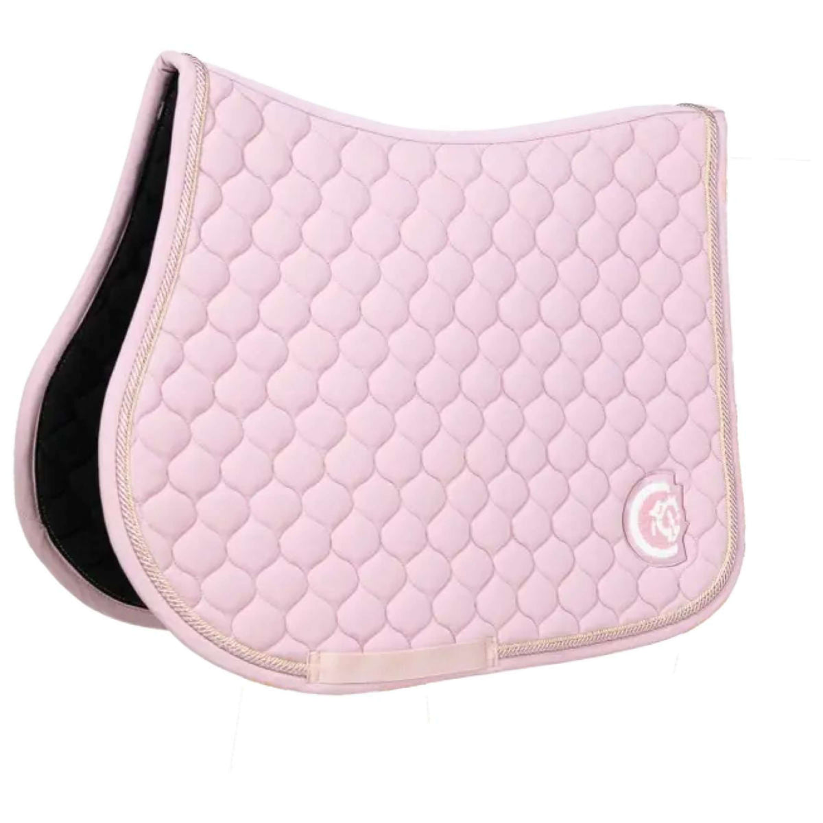 Kentucky Horsewear Sottosella Onion Quilt 3D Logo Springen Rosa chiaro