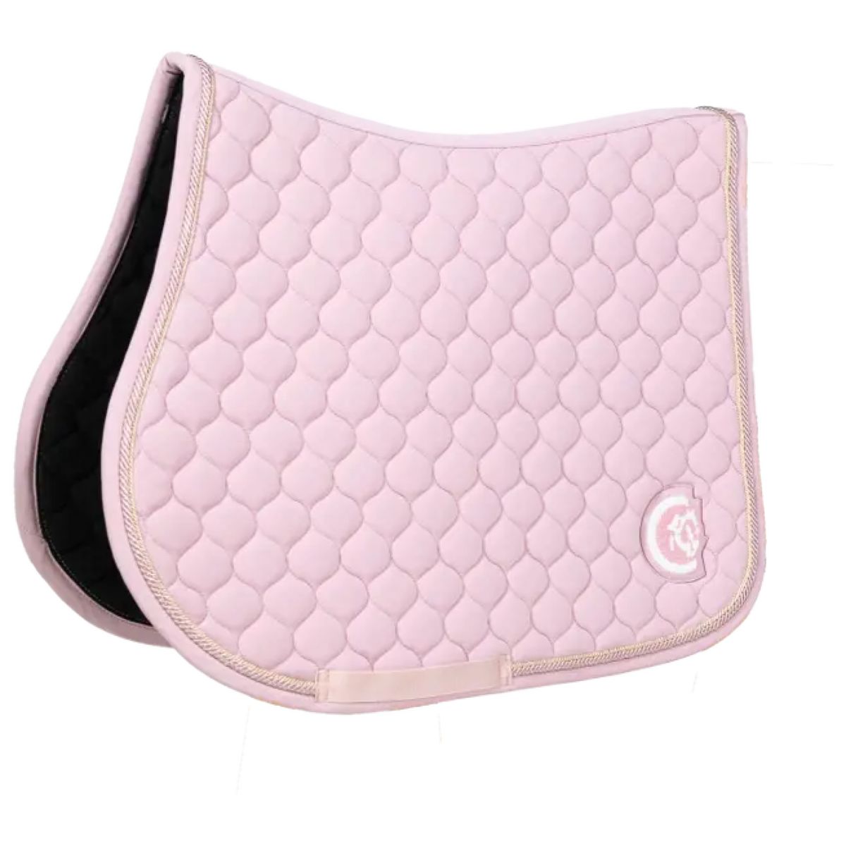 Kentucky Horsewear Sottosella Onion Quilt 3D Logo Springen Rosa chiaro